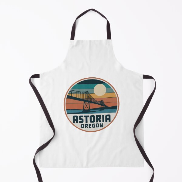 Item preview, Astoria Oregon: Striped Sunset Bridge Badge designed and sold by CircinusStore.