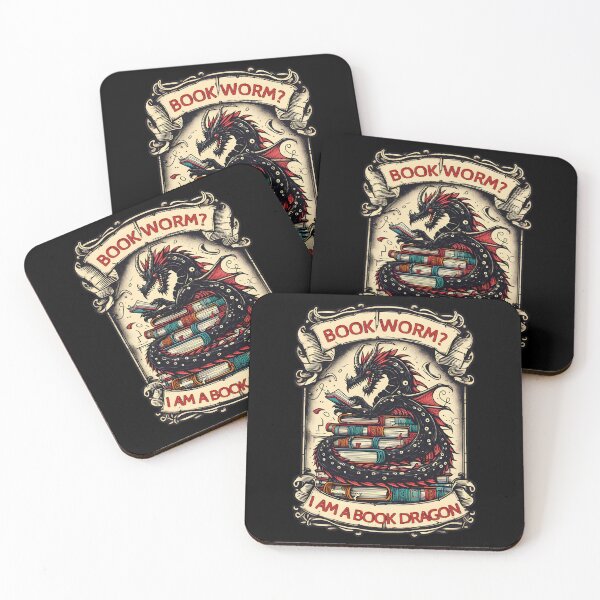 Item preview, Book Worm? No, I am a Book Dragon designed and sold by Boardgameo.