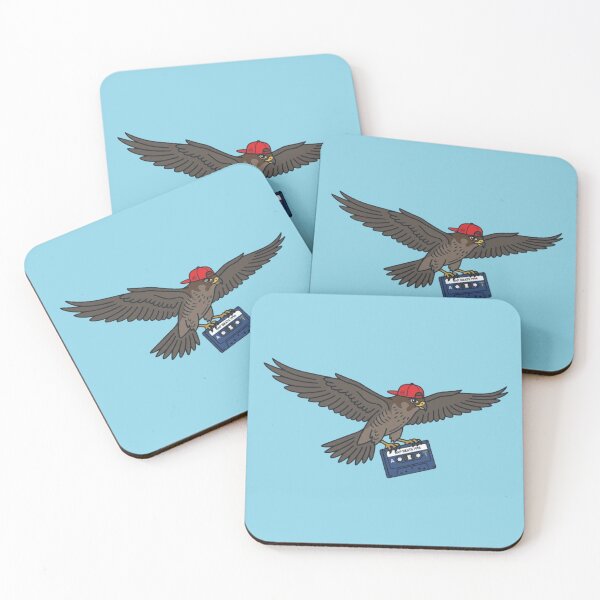 Item preview, Hip-Hop Hawk – Retro Cassette Rider Design designed and sold by Dogandesighn.