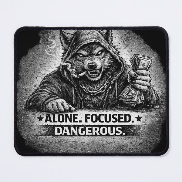 Item preview, Alone Focused Dangerous Hustle Mindset designed and sold by the-dovlat.