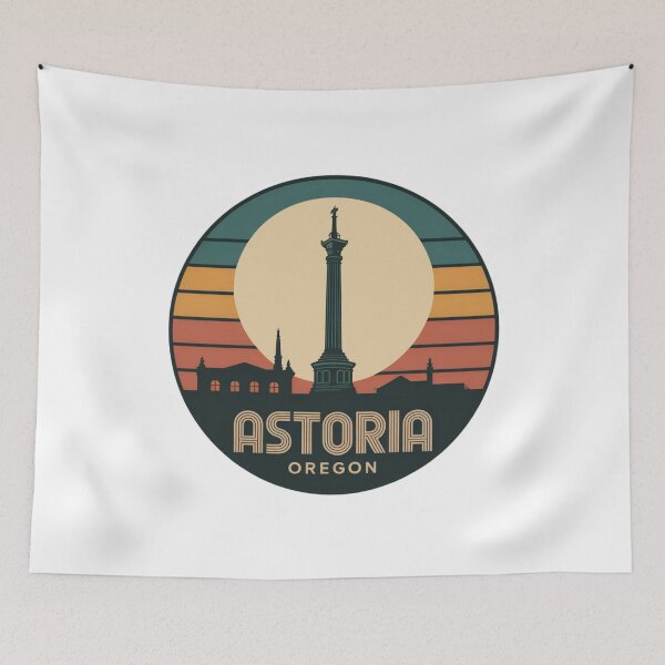 Item preview, Astoria Oregon: Sunset Column Badge designed and sold by CircinusStore.