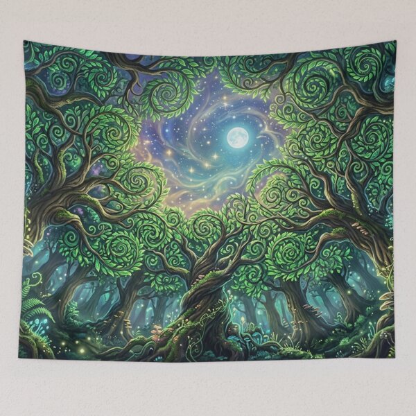 Item preview, Enchanted Night Forest designed and sold by Sigtrix.