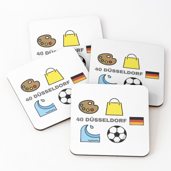 Item preview, Düsseldorf Vibes – Emoji Design (Art, Shopping, River, Football) designed and sold by iccdesignsshop.