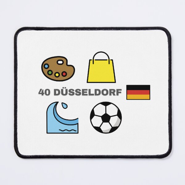 Item preview, Düsseldorf Vibes – Emoji Design (Art, Shopping, River, Football) designed and sold by iccdesignsshop.