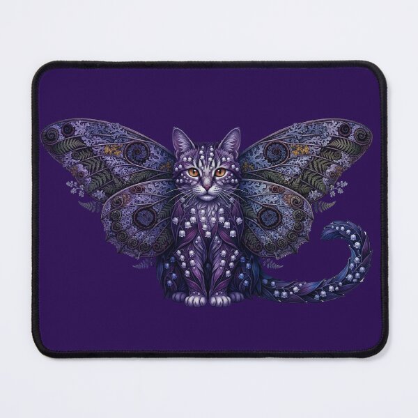 Item preview, The Moth Winged Cat: designed and sold by CroakHaus.
