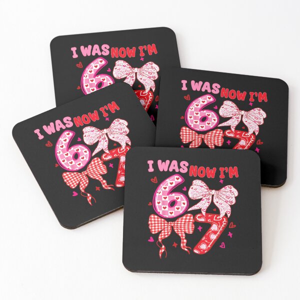 Item preview, I Was 6 Now I’m 7 Cute Heart Birthday Coquette Style designed and sold by gladysenglish.