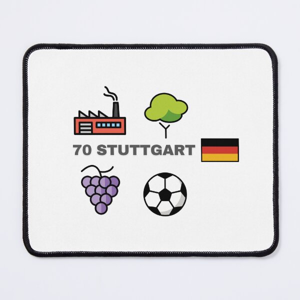 Item preview, Stuttgart Vibes – Emoji Design (Industry, Nature, Grapes, Football) designed and sold by iccdesignsshop.