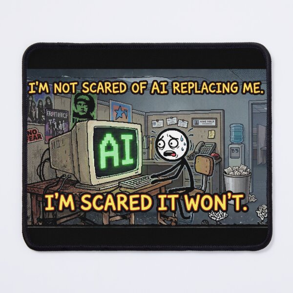 Item preview, "I'm Not Scared of AI" – Funny Relatable Office Work Humor designed and sold by MarcjannaArt.