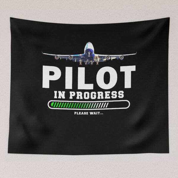 Item preview, Pilot In Progress Airplane Funny Shirt designed and sold by Emberglowo.