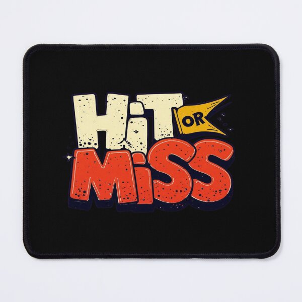 Item preview, Retro “Hit or Miss” Bold Block Letter Design for Gamers, Trend Lovers & Aesthetic Fans designed and sold by Bright Nest Studio.