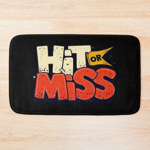 Item preview, Retro “Hit or Miss” Bold Block Letter Design for Gamers, Trend Lovers & Aesthetic Fans designed and sold by Bright Nest Studio.