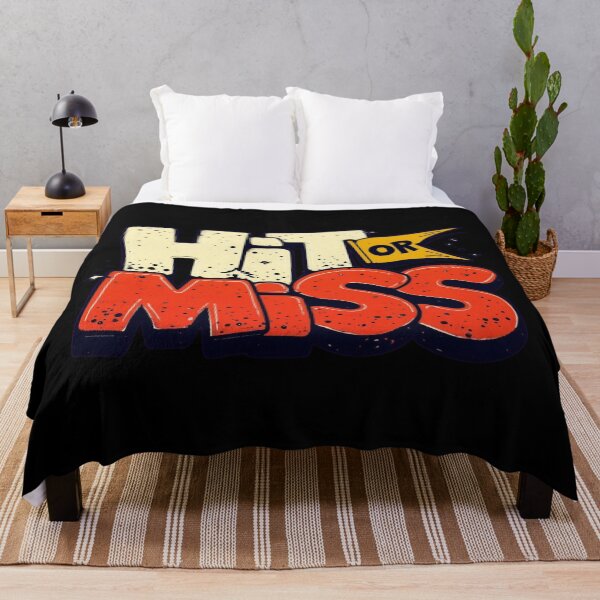 Item preview, Retro “Hit or Miss” Bold Block Letter Design for Gamers, Trend Lovers & Aesthetic Fans designed and sold by Bright Nest Studio.