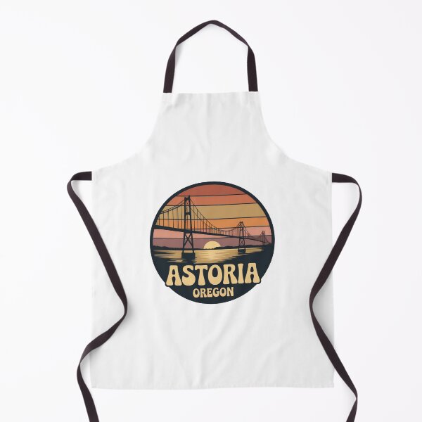 Item preview, Astoria Oregon: Retro Sunset Bridge Illustration designed and sold by CircinusStore.