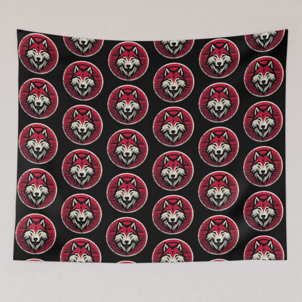 Item preview, Wolf Emblem – Bold Geometric Wilderness Design designed and sold by Dogandesighn.