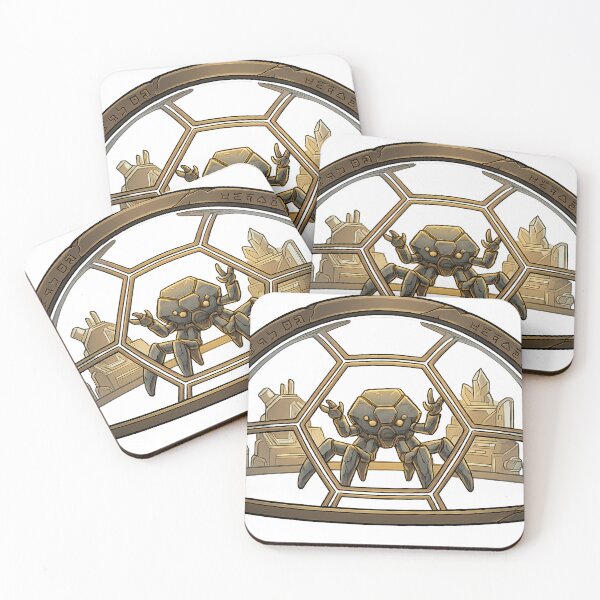 Item preview, Alien Engineer in Hexagonal Glass Habitat - Space Science Illustration designed and sold by Art-Selling.