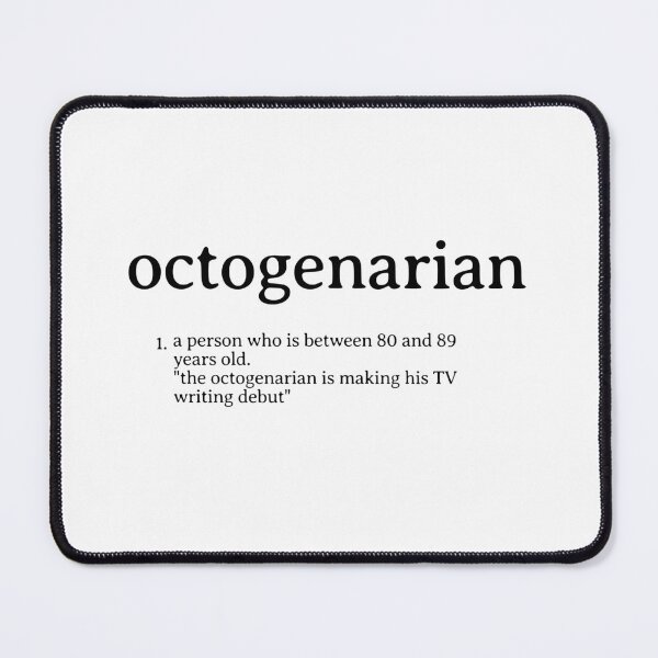 Item preview, Octogenarian definition funny birthday vintage design designed and sold by CeliaZnx.