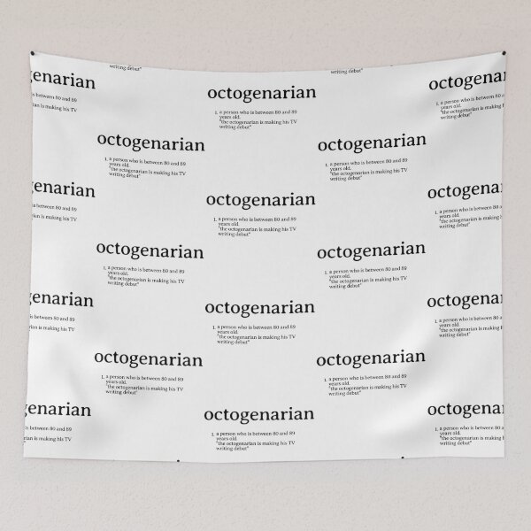 Item preview, Octogenarian definition funny birthday vintage design designed and sold by CeliaZnx.