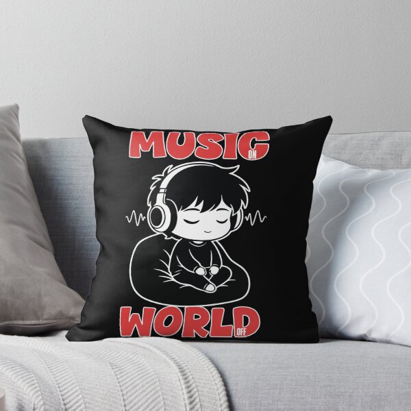 Item preview, Music On World Off Manga Zen Headphones designed and sold by PixelStudioBe.