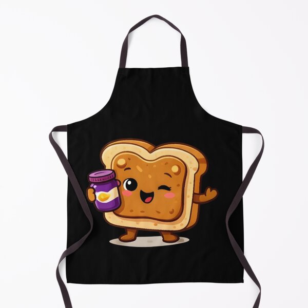 Item preview, Adorable Kawaii Peanut Butter Jelly Toast Character designed and sold by Trendora90.