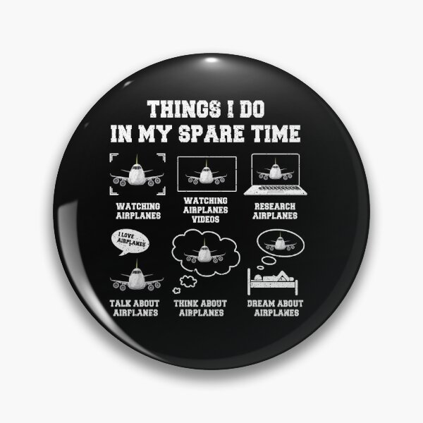 Item preview, Airplane Lover Spare Time Aviation Shirt designed and sold by Emberglowo.