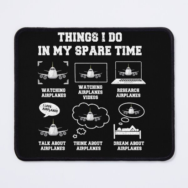Item preview, Airplane Lover Spare Time Aviation Shirt designed and sold by Emberglowo.