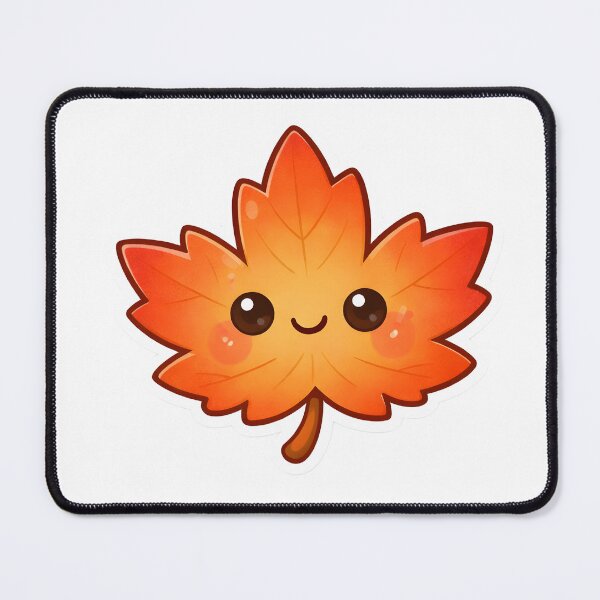 Item preview, Cute Kawaii Maple Leaf – Nature Lover Sticker designed and sold by DesignEG.
