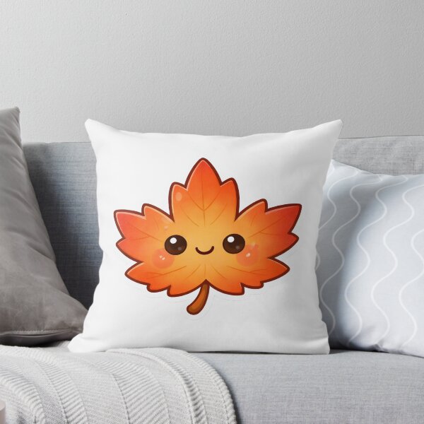 Item preview, Cute Kawaii Maple Leaf – Nature Lover Sticker designed and sold by DesignEG.