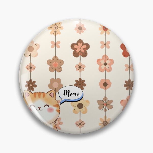 Artikelvorschau, Ginger Cat with Retro Floral Pattern entworfen und verkauft von LittleKnight.