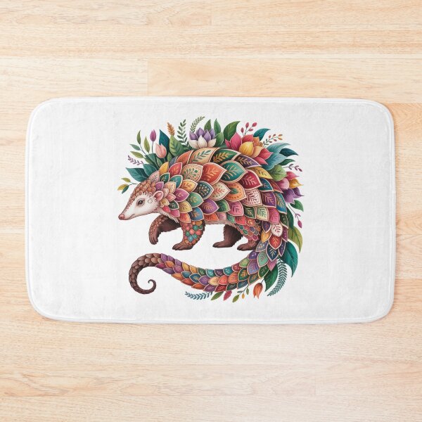 Item preview, Pangolin with Floral Patterns designed and sold by jkrphoto.