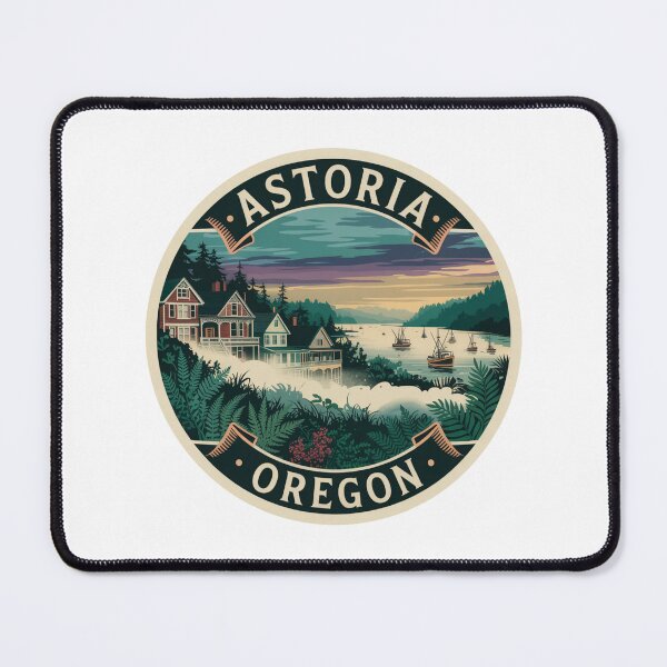 Item preview, Astoria Oregon: Coastal Town & Harbor Badge designed and sold by CircinusStore.
