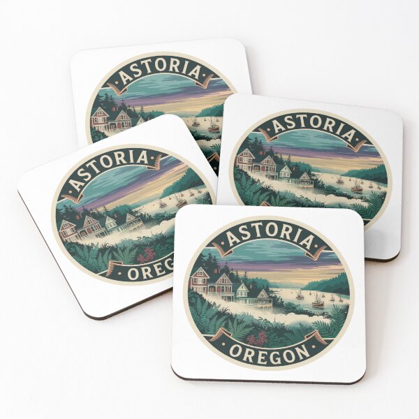 Item preview, Astoria Oregon: Coastal Town & Harbor Badge designed and sold by CircinusStore.