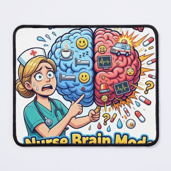 Item preview, Chaos Meter Fu Funny Nurse Brain Mode Sticker - Normal Human vs Medical Panic Modenny Nurse Sticker - ER Mode & Nursing Life Design designed and sold by fofo1973.