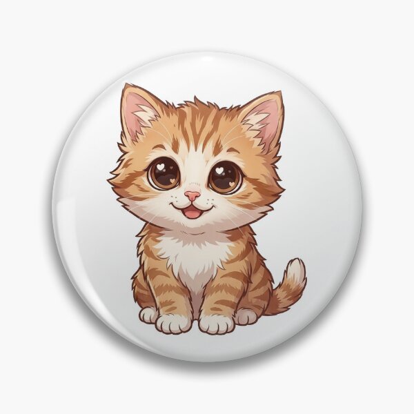 Item preview, Cute Adorable Pleading Kitten - Kawaii Ginger Cat Chibi Illustration designed and sold by Medisoultech.