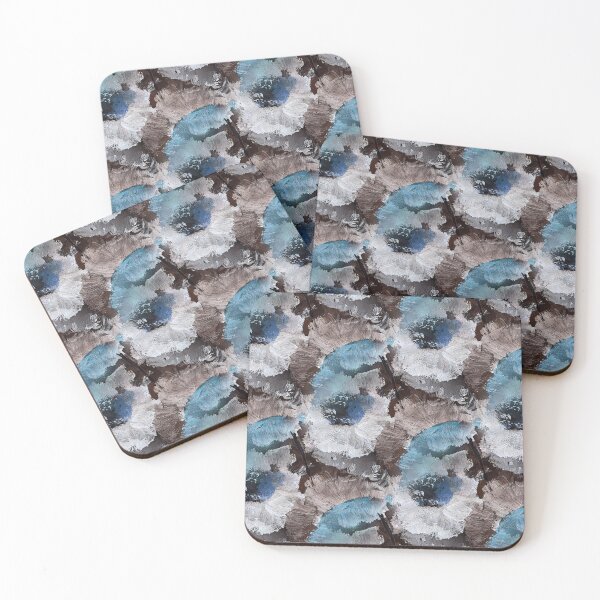 Item preview, Painterly White and Blue Floral Abstract Pattern designed and sold by Artistestella.