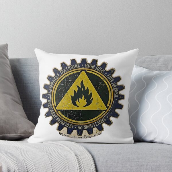 Item preview, Retro Industrial Flammable Warning Gear designed and sold by octozap.