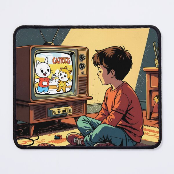 Item preview, Cartoon Time – Retro Kids TV Nostalgia T-Shirt designed and sold by SoulGraphixx.