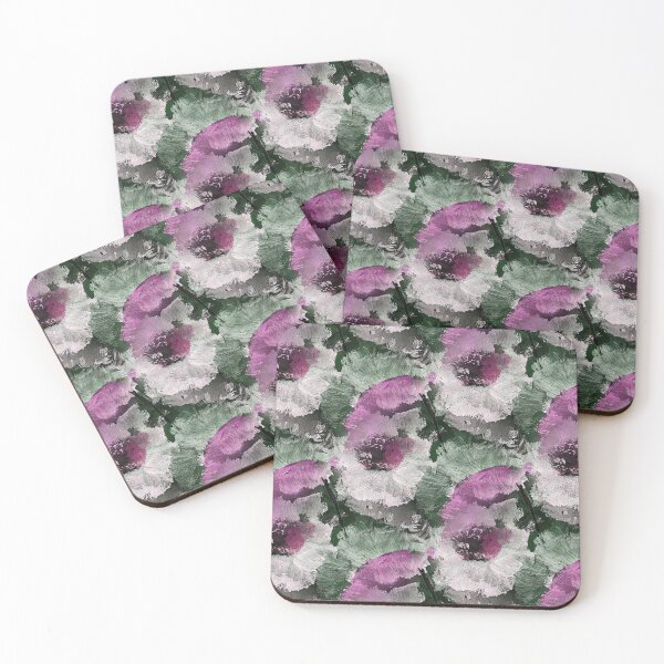 Item preview, Painterly White and Pink Floral Abstract Pattern designed and sold by Artistestella.