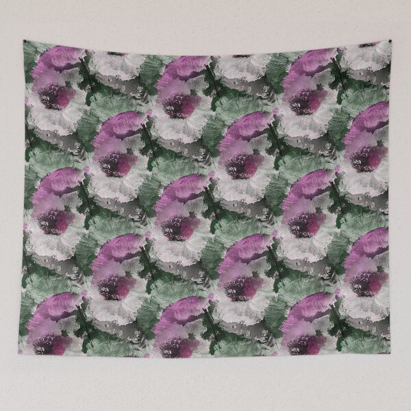 Item preview, Painterly White and Pink Floral Abstract Pattern designed and sold by Artistestella.