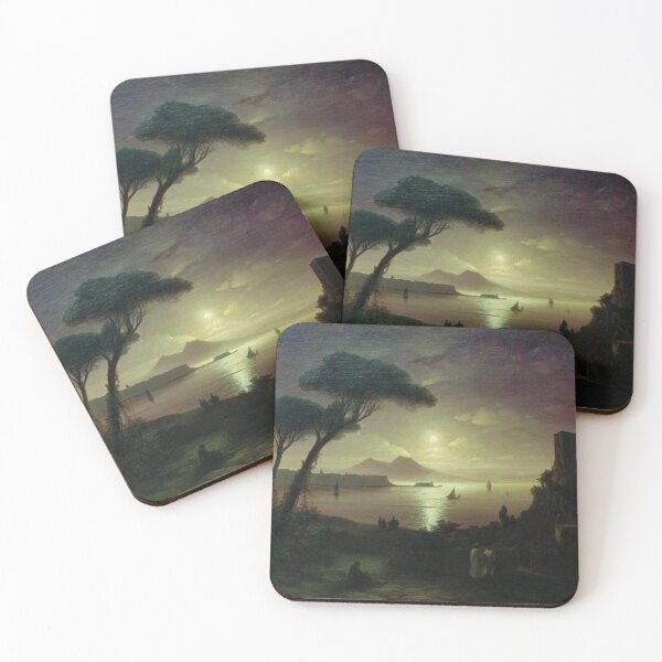 Item preview, The Bay of Naples at moonlight night designed and sold by SharonTheFirst.
