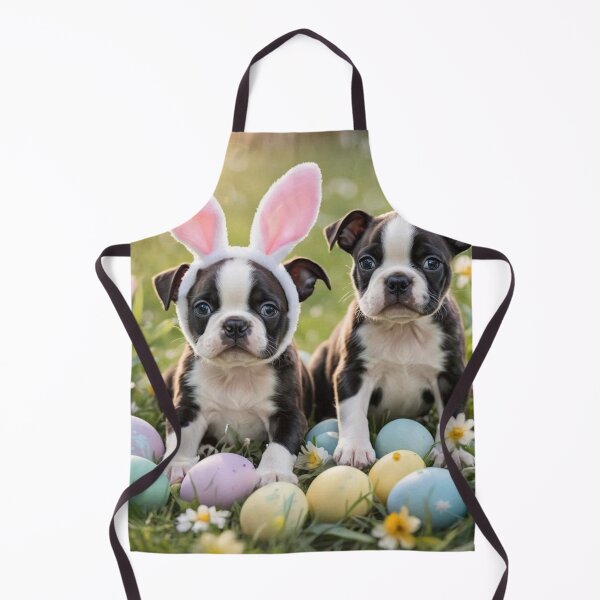 Item preview, Adorable Boston Terriers Puppies with Bunny Ears designed and sold by Wags & Tails.