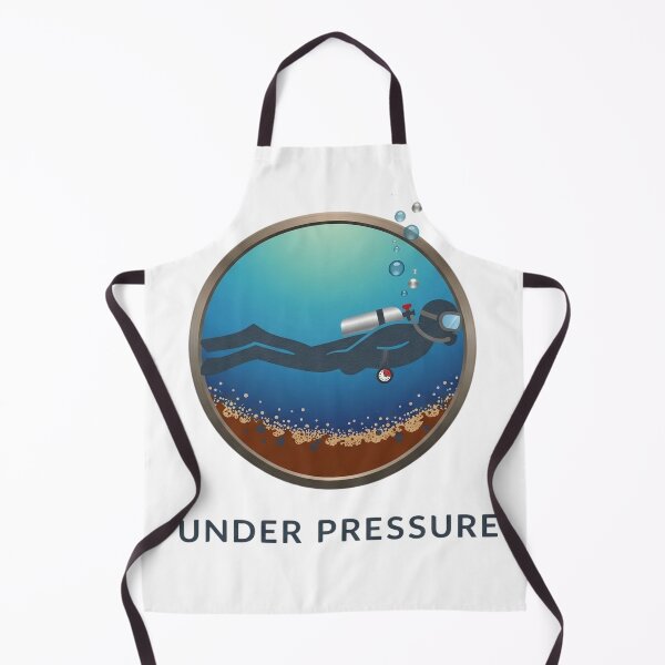 Item preview, Under Pressure – Minimalist Scuba Diver Ocean Depth Shirt designed and sold by Brinevex Co..