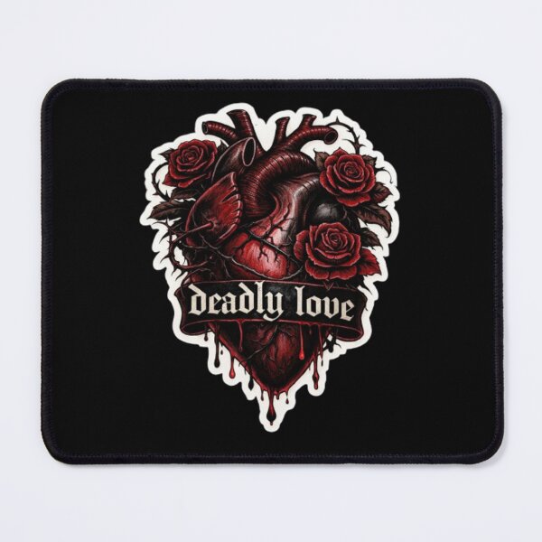 Item preview, Gothic Anatomical Heart Sticker | Deadly Love Tattoo Design | Dark Romantic Rose Heart designed and sold by GRYFFWEAR.