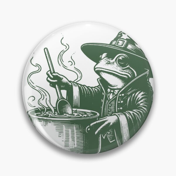 Item preview, You're Going in the Soup, Wizard Frog, Funny Cottagecore, Witchy Humor designed and sold by BrandyFreika.