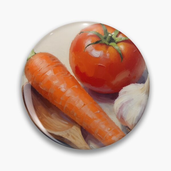 Item preview, Wooden Spoon with Garden Vegetables — Folk Art Kitchen Print designed and sold by Kelvin Hughes Design.