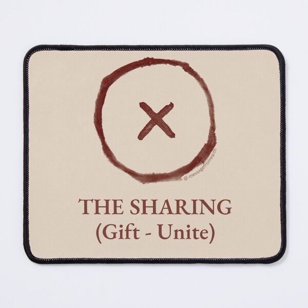 Item preview, Sharing - Neolithic Cipher - Gift and Unite - Minimalist T-Shirt - #1 designed and sold by Message from Earth.