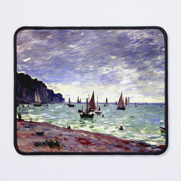 Item preview, Fishing Boats by the Beach and the Cliffs designed and sold by artdesignsnow.