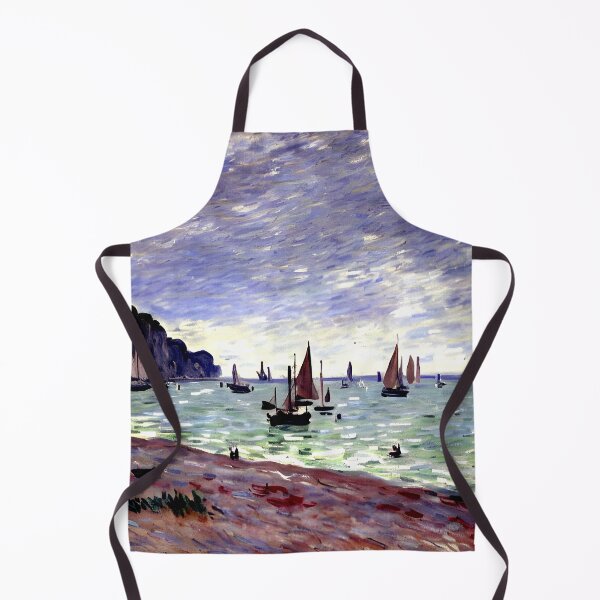 Item preview, Fishing Boats by the Beach and the Cliffs designed and sold by artdesignsnow.