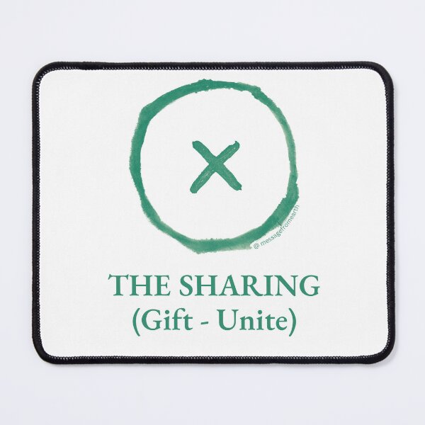Item preview, Sharing - Neolithic Cipher - Gift and Unite - Minimalist T-Shirt - #2 designed and sold by Message from Earth.