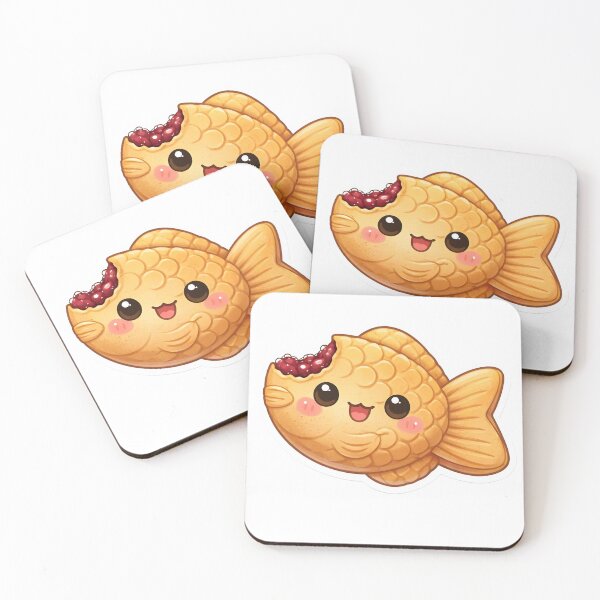 Item preview, Cute Kawaii Taiyaki Fish – Japanese Street Food Sticker designed and sold by DesignEG.