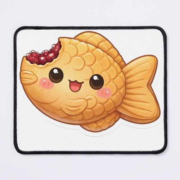 Item preview, Cute Kawaii Taiyaki Fish – Japanese Street Food Sticker designed and sold by DesignEG.